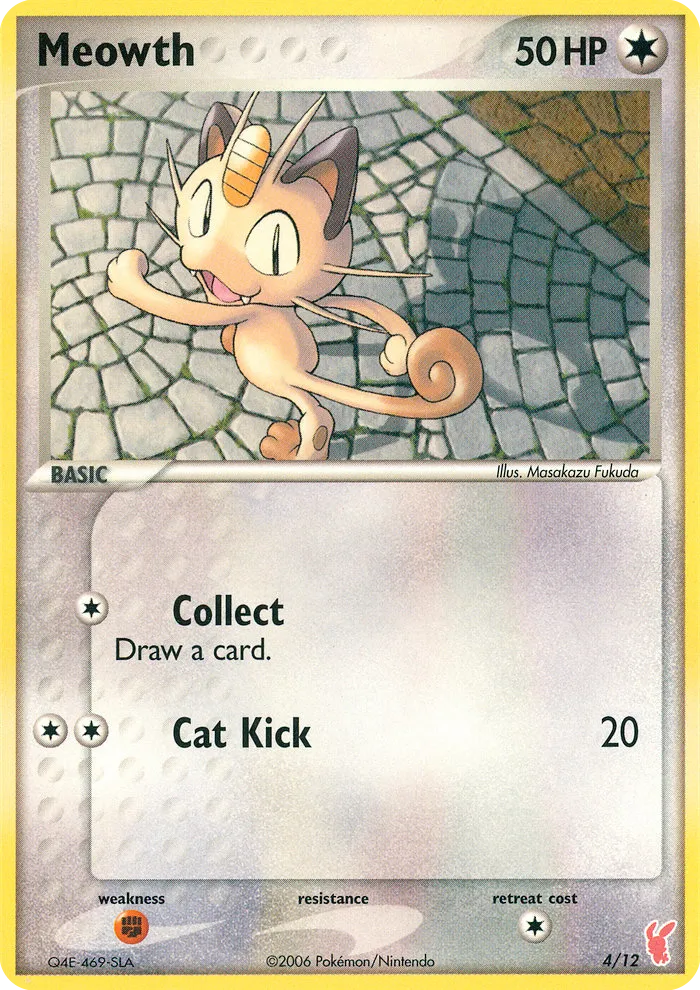 2006 EX Trainer Kit 2 Plusle Meowth Trainer Kit #04/12 Trainer Kit card image