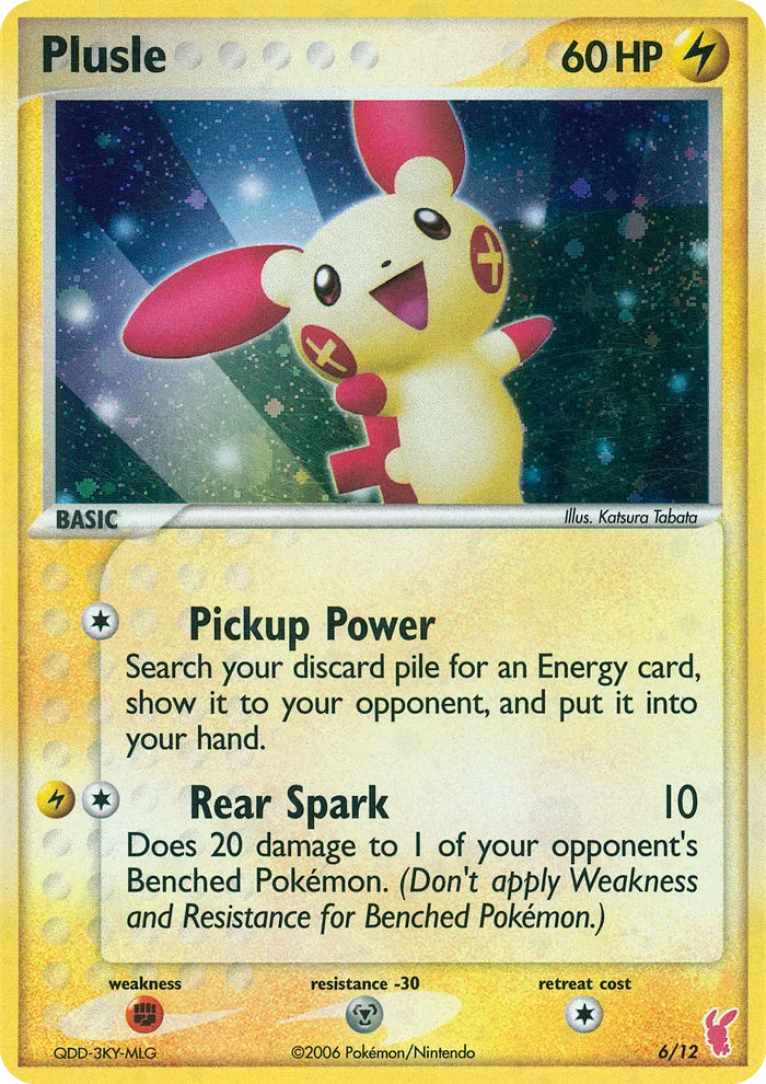 2006 EX Trainer Kit 2 Plusle Plusle Trainer Kit #06/12 Trainer Kit card image