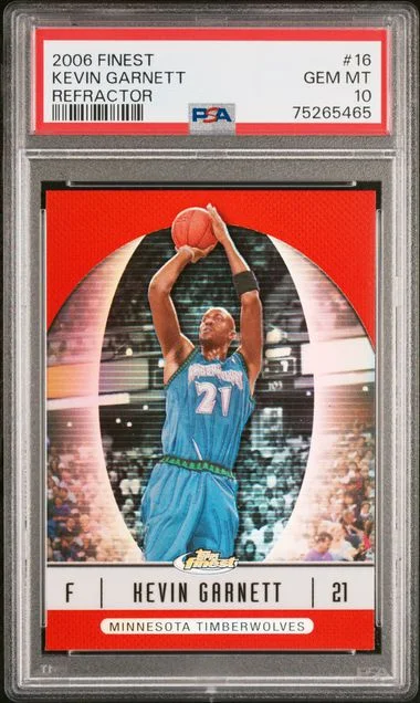 2006 Finest Kevin Garnett Refractor #16 card image