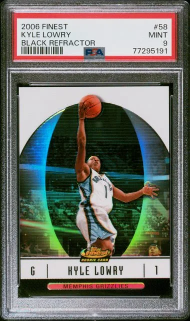 2006 Finest Kyle Lowry Black Refractor #58 card image
