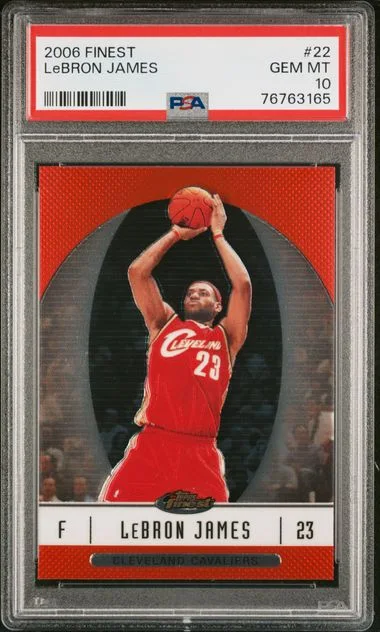 2006 Finest LeBron James #22 card image