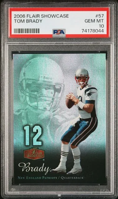 2006 Flair Showcase Tom Brady #57 card image
