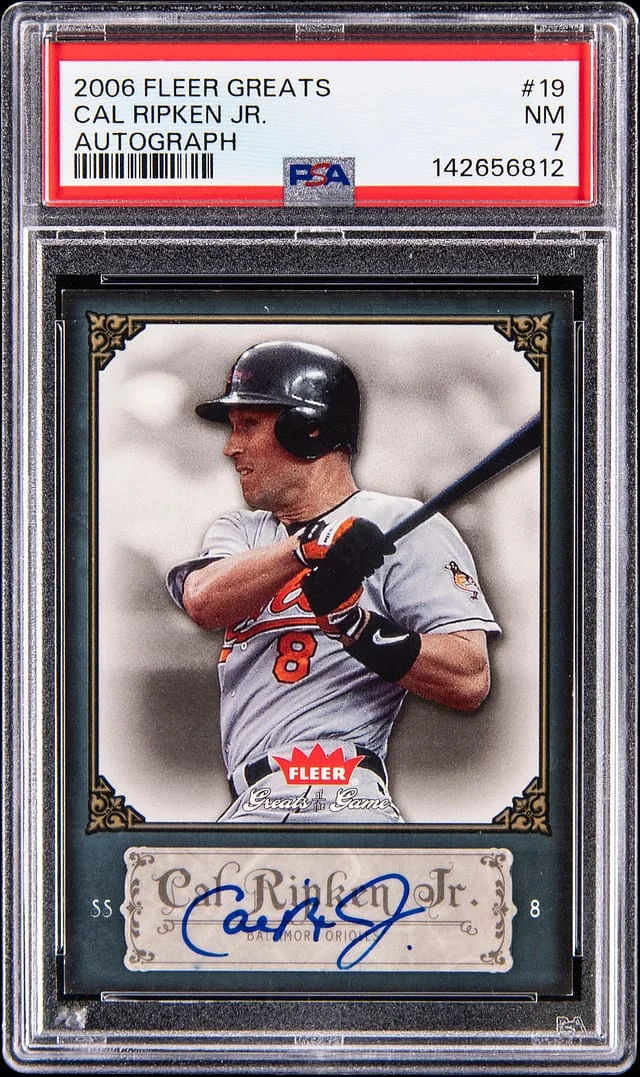 2006 Fleer Greats Cal Ripken Jr. Autograph #19 card image