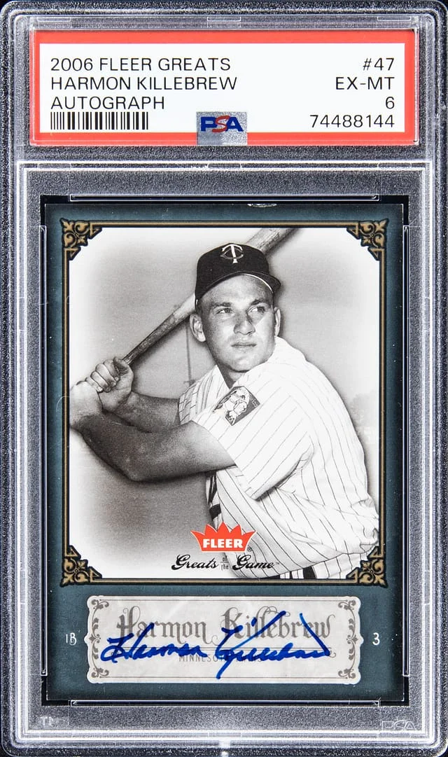 2006 Fleer Greats Harmon Killebrew Autograph #47 card image