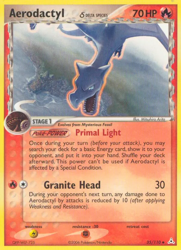 2006 Holon Phantoms Aerodactyl δ Uncommon #035/110 Uncommon card image