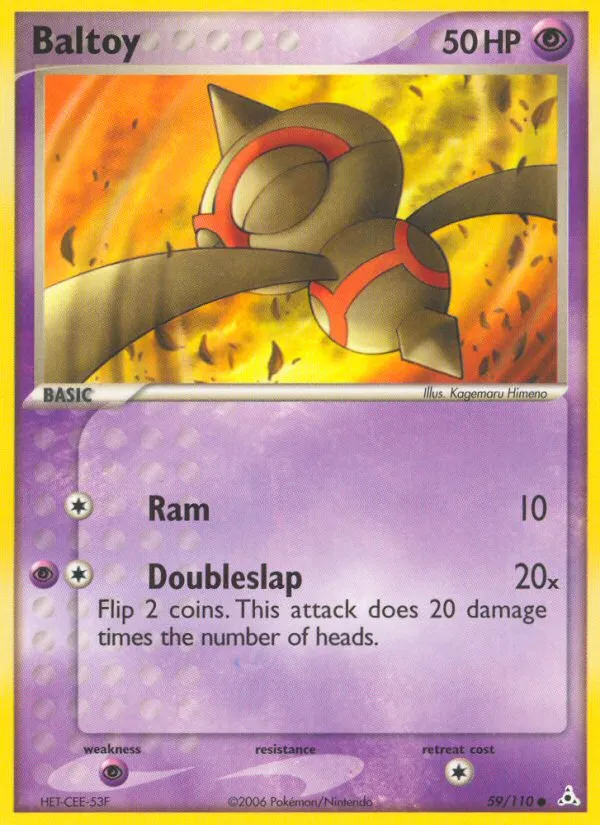 2006 Holon Phantoms Baltoy Common #059/110 Common card image