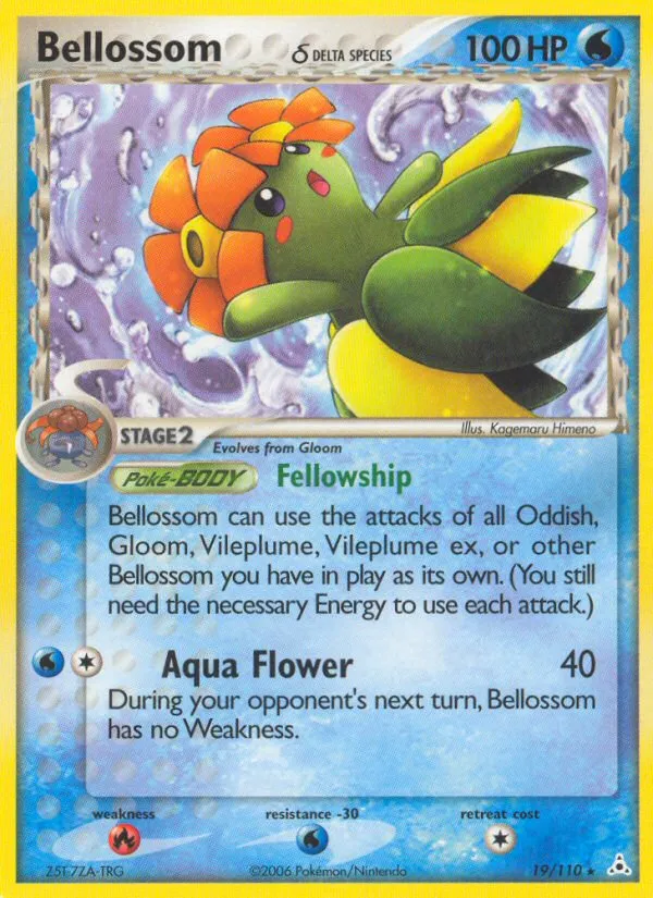 2006 Holon Phantoms Bellossom δ Rare #019/110 Rare card image