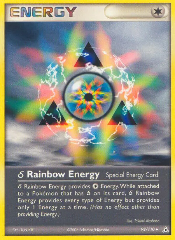 2006 Holon Phantoms δ Rainbow Energy #098/110 Uncommon card image