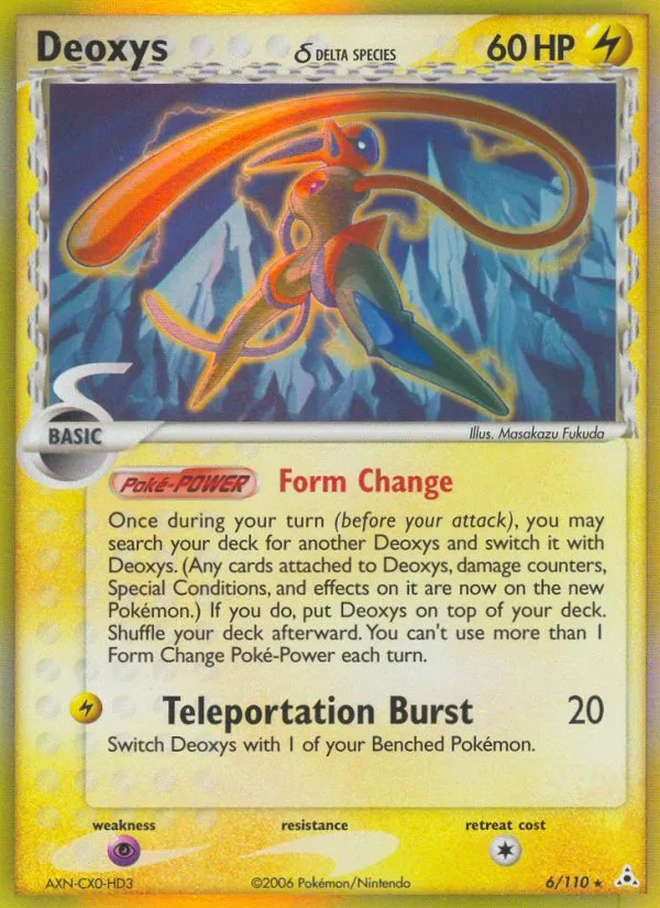 2006 Holon Phantoms Deoxys δ #006/110 Rare Holo card image