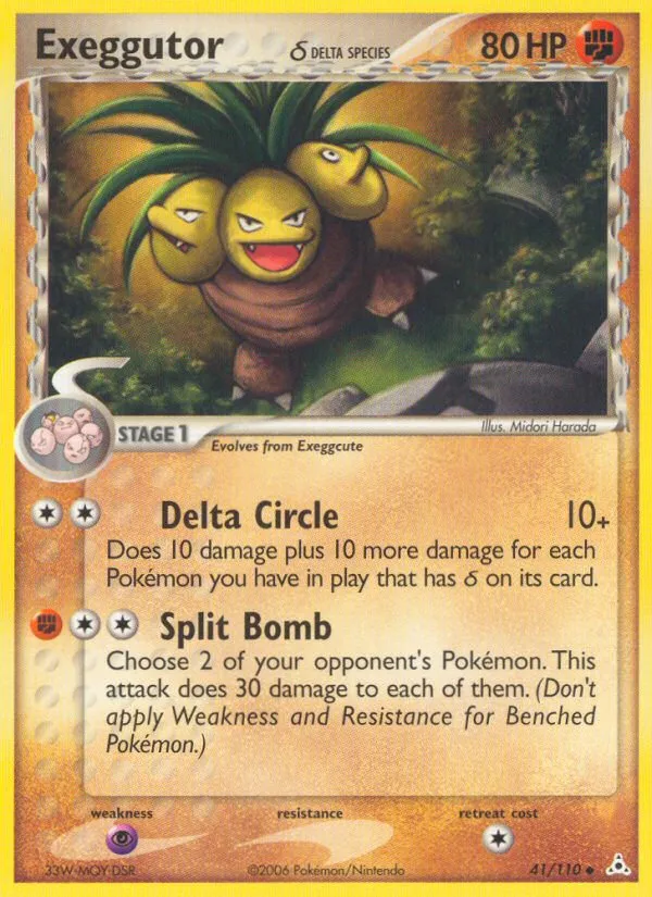 2006 Holon Phantoms Exeggutor δ Uncommon #041/110 Uncommon card image