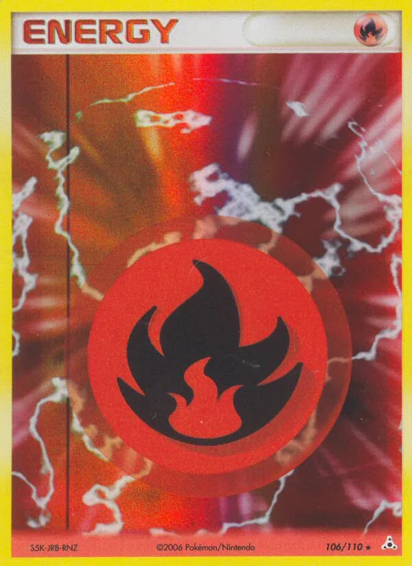 2006 Holon Phantoms Fire Energy Rare Holo #106/110 Rare Holo card image