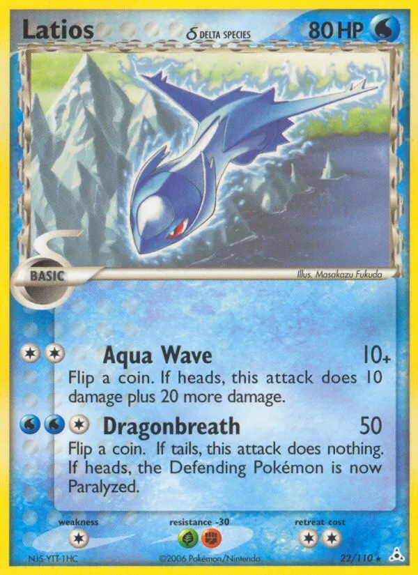 2006 Holon Phantoms Latios δ Rare Holo #012/110 Rare Holo card image