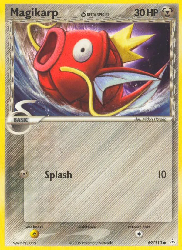 2006 Holon Phantoms Magikarp δ Common #069/110 Common card image