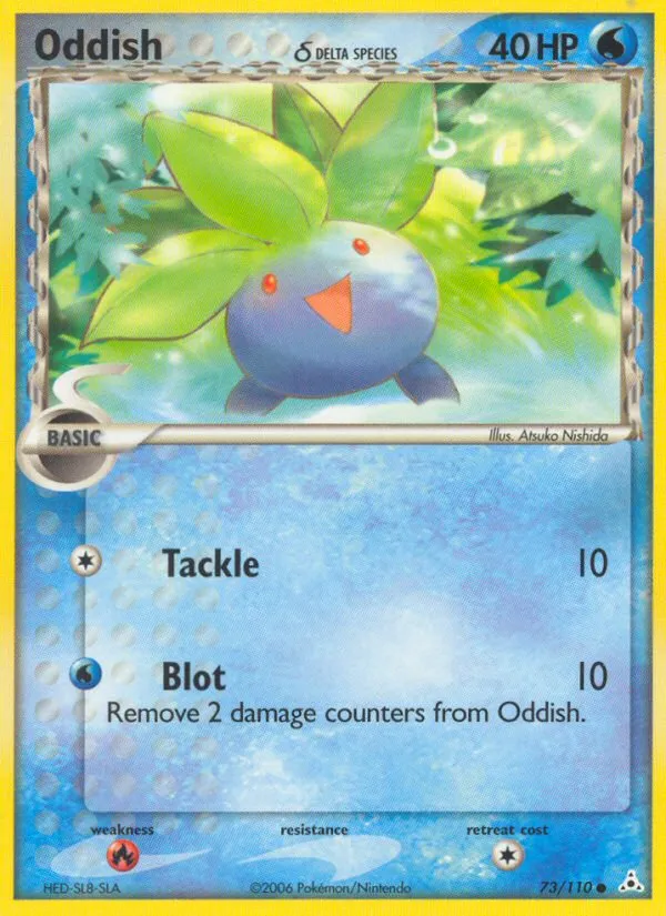 2006 Holon Phantoms Oddish δ Common #073/110 Common card image