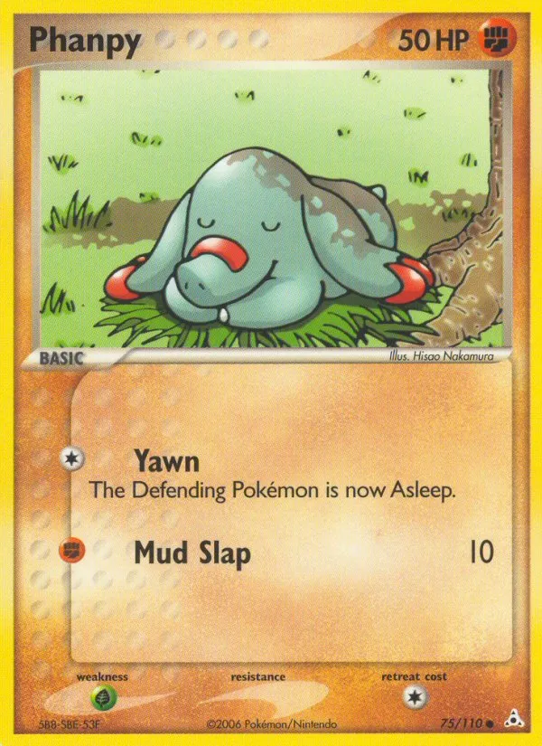 2006 Holon Phantoms Phanpy Common #075/110 Common card image