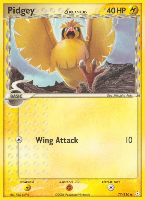 2006 Holon Phantoms Pidgey δ Common #077/110 Common card image
