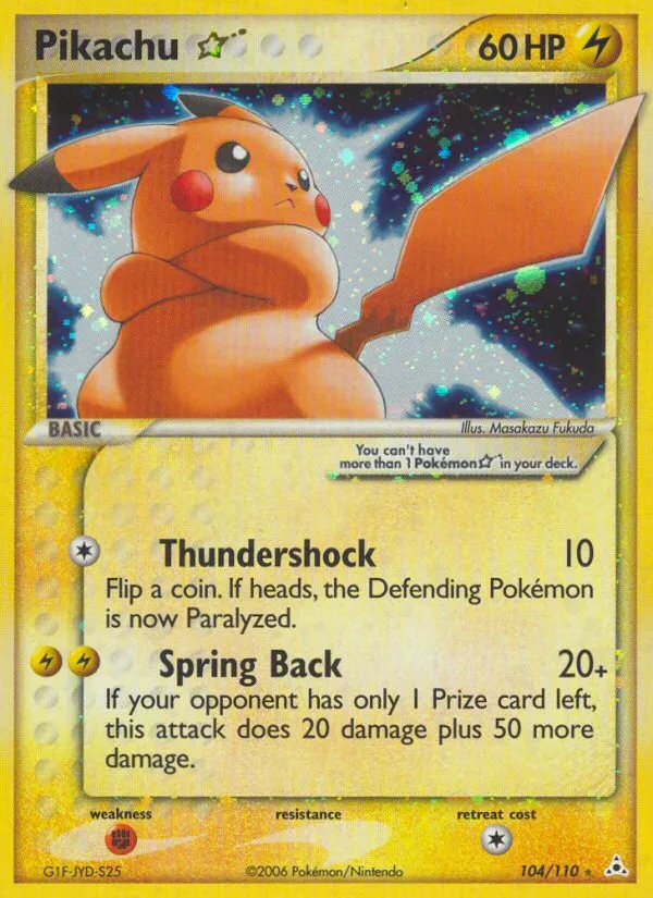 2006 Holon Phantoms Pikachu Common #078/110 Common card image