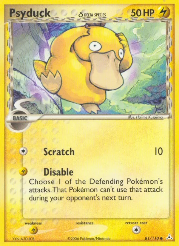 2006 Holon Phantoms Psyduck δ Common #081/110 Common card image