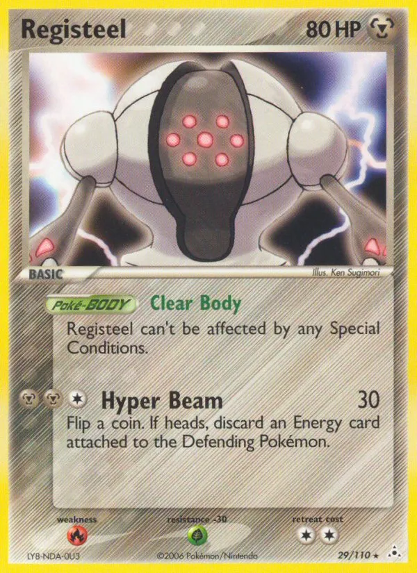 2006 Holon Phantoms Registeel Rare #029/110 Rare card image