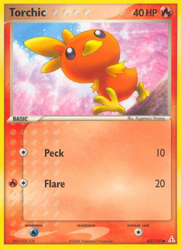 2006 Holon Phantoms Torchic Common #083/110 Common card image