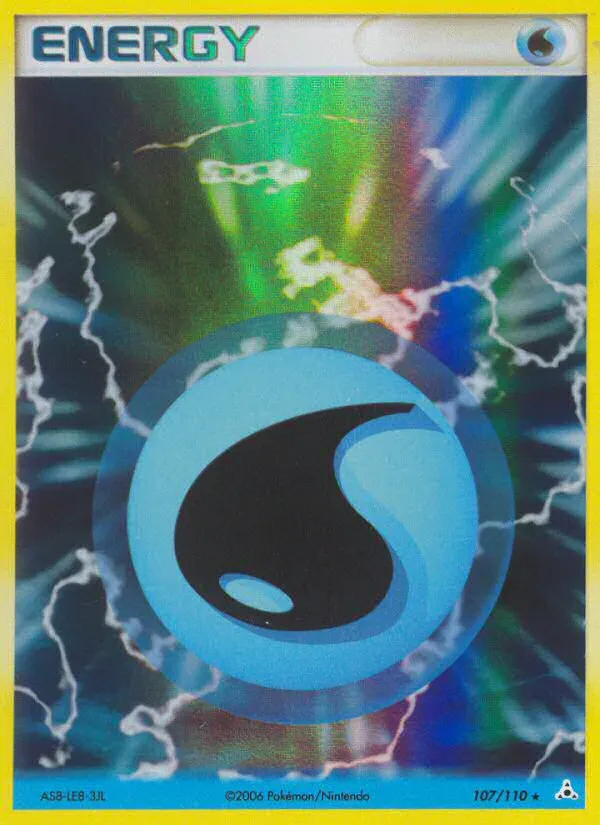 2006 Holon Phantoms Water Energy Rare Holo #107/110 Rare Holo card image