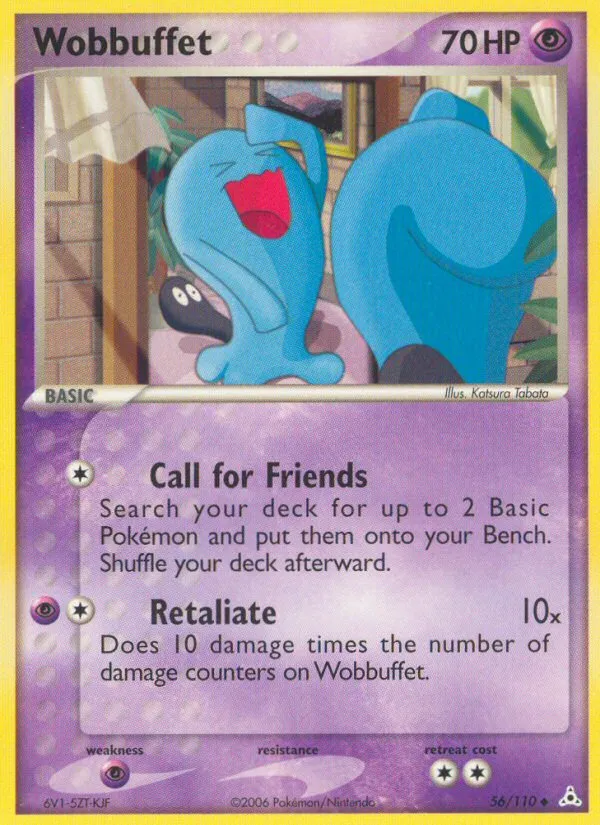 2006 Holon Phantoms Wobbuffet #056/110 Uncommon card image