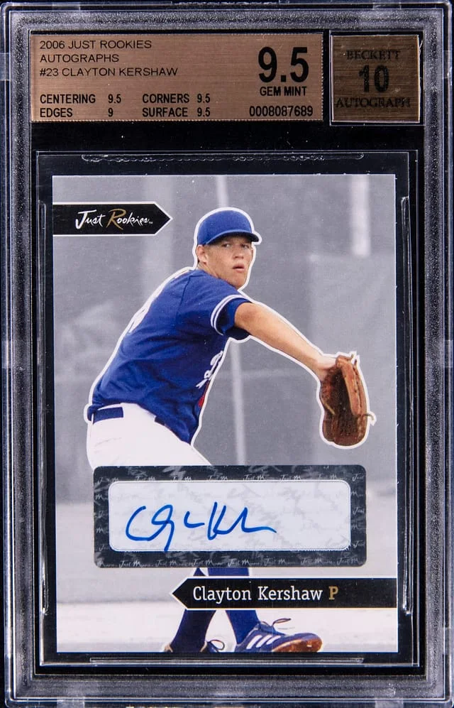 2006 Just Rookies Autographs Clayton Kershaw #23 card image
