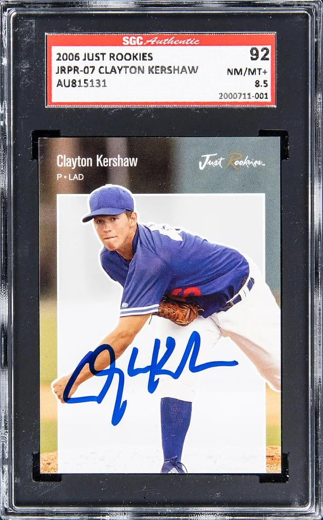 2006 Just Rookies Clayton Kershaw #JRPR-07 card image