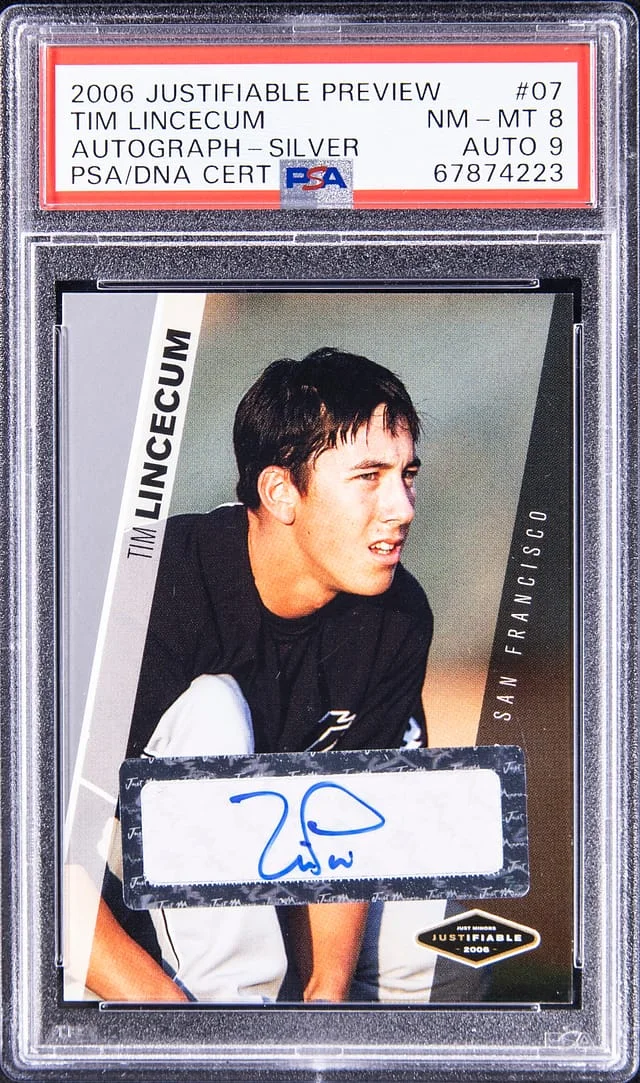2006 Justifiable Preview Tim Lincecum #JFPr-07 card image