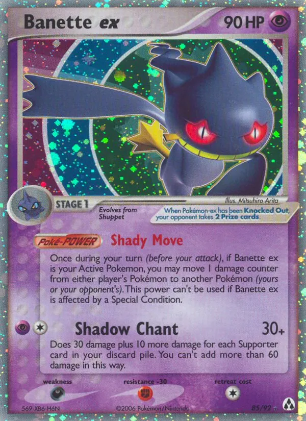 2006 Legend Maker Banette ex #85/92 Rare Holo EX card image