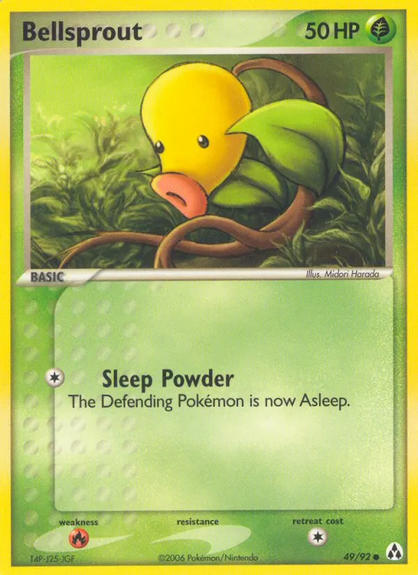 2006 Legend Maker Bellsprout Common #49/92 Common card image