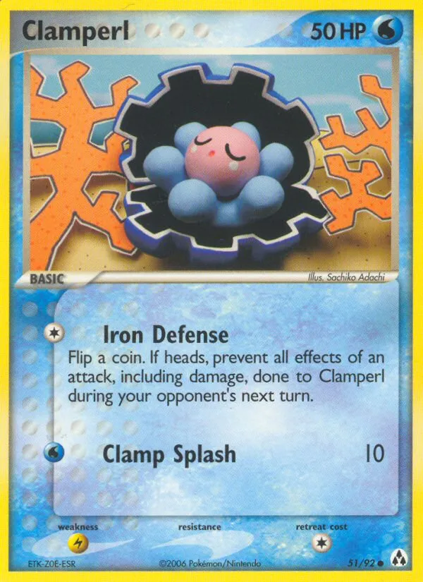 2006 Legend Maker Clamperl Common #51/92 Common card image