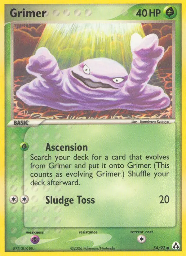 2006 Legend Maker Grimer Common #54/92 Common card image