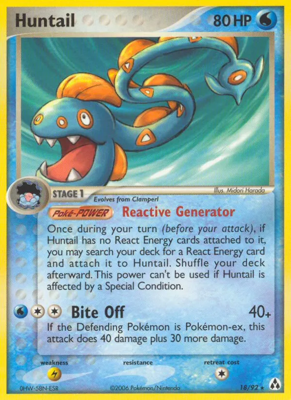 2006 Legend Maker Huntail Rare #18/92 Rare card image