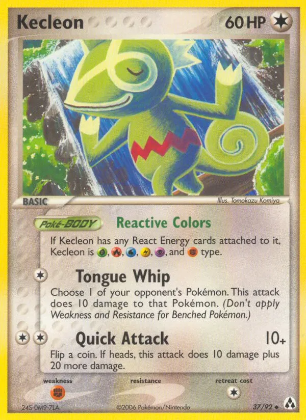2006 Legend Maker Kecleon Uncommon #37/92 Uncommon card image