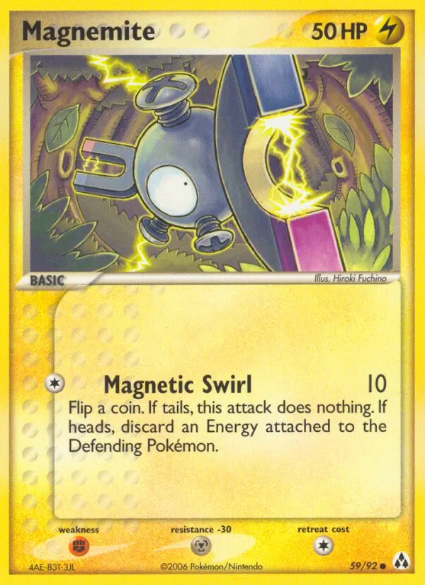 2006 Legend Maker Magnemite Common #59/92 Common card image