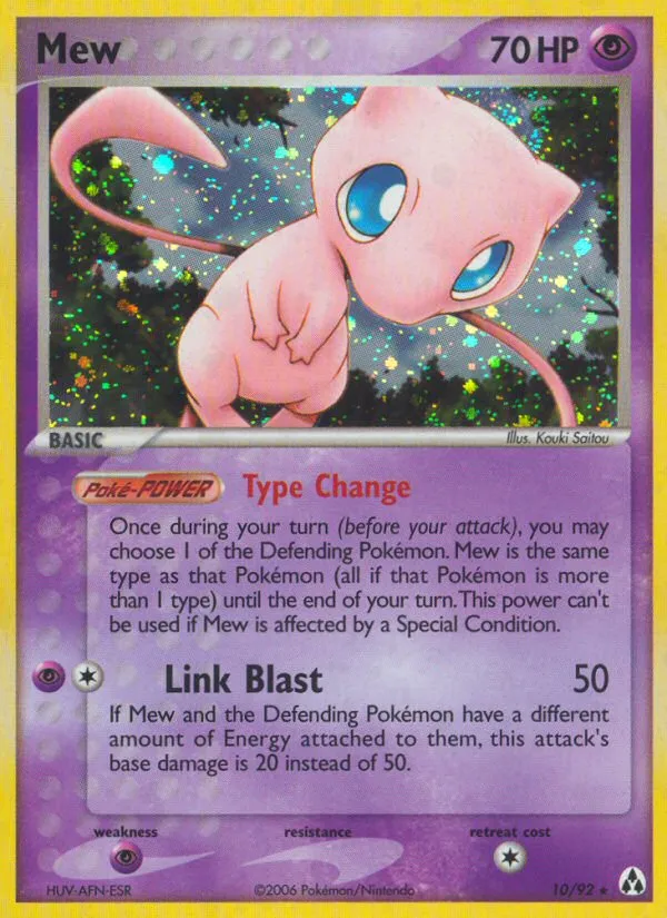 2006 Legend Maker Mew Rare Holo #10/92 Rare Holo card image