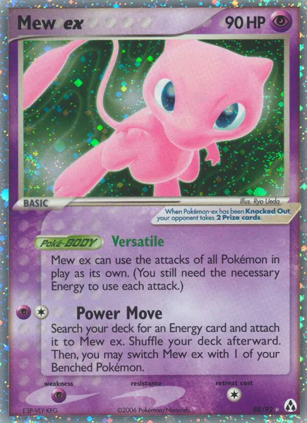 2006 Legend Maker Mew ex #88/92 Rare Holo EX card image