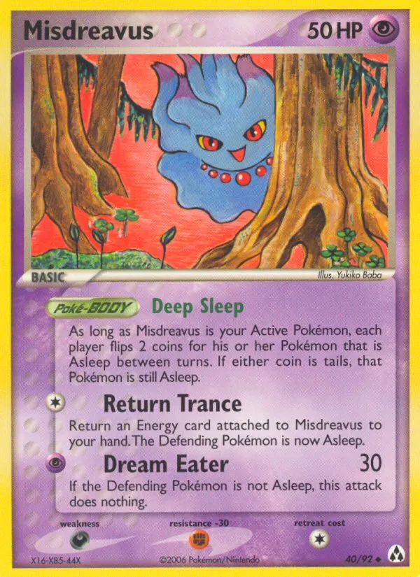 2006 Legend Maker Misdreavus Uncommon #40/92 Uncommon card image