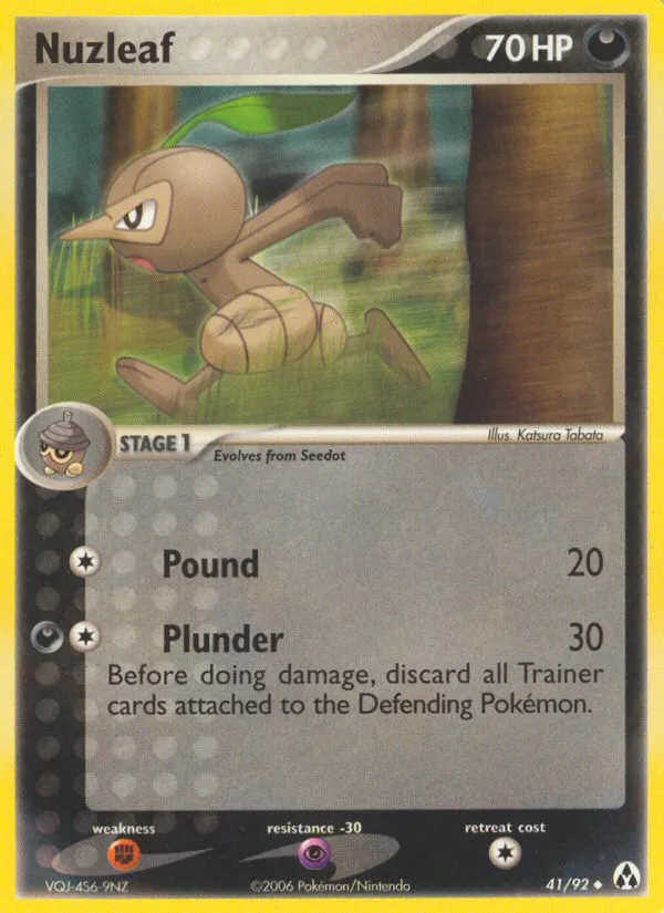 2006 Legend Maker Nuzleaf Uncommon #41/92 Uncommon card image
