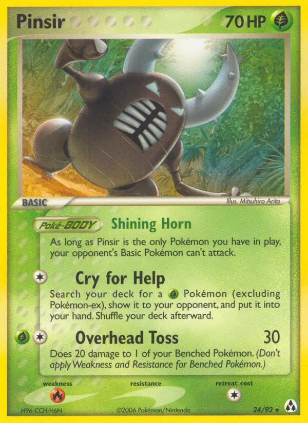 2006 Legend Maker Pinsir Rare #24/92 Rare card image