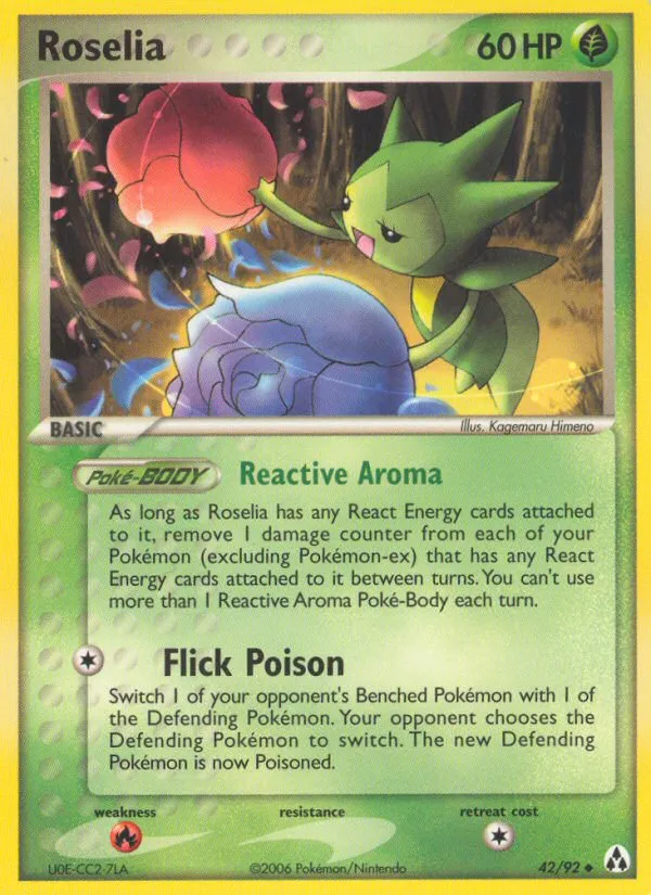 2006 Legend Maker Roselia Uncommon #42/92 Uncommon card image
