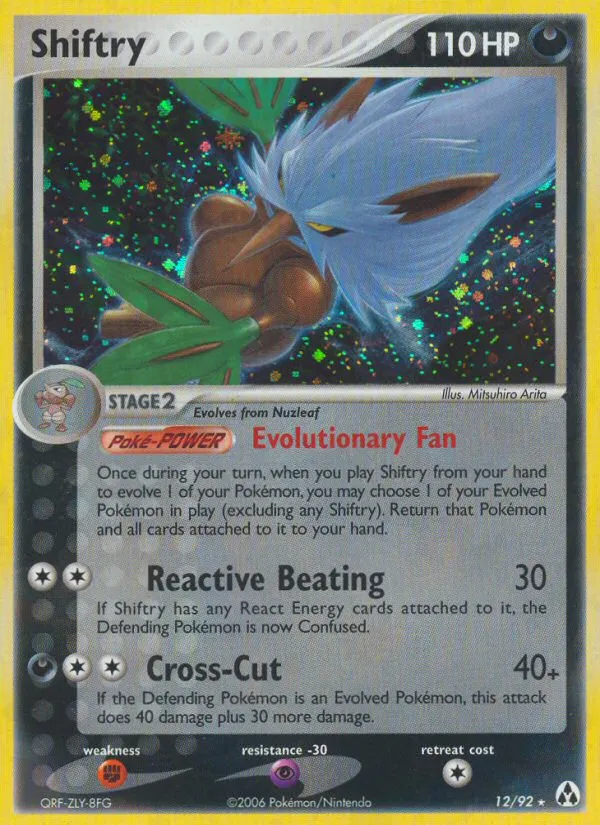 2006 Legend Maker Shiftry Rare Holo #12/92 Rare Holo card image