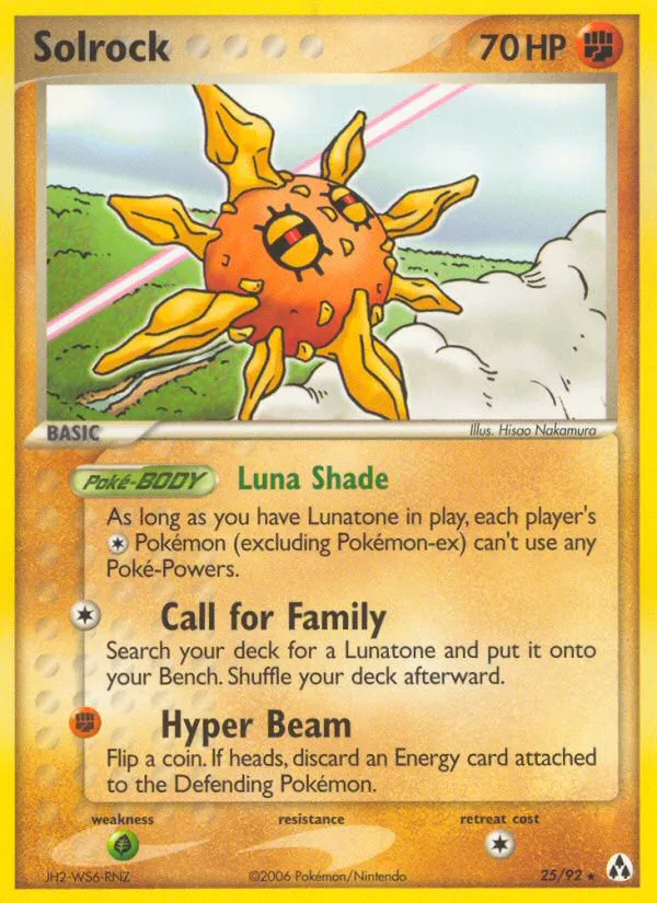 2006 Legend Maker Solrock Rare #25/92 Rare card image