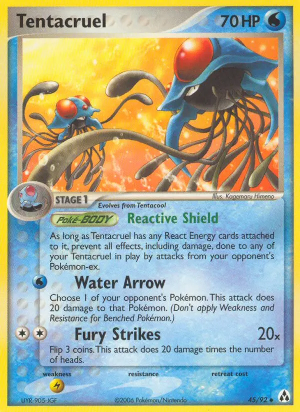 2006 Legend Maker Tentacruel Uncommon #45/92 Uncommon card image
