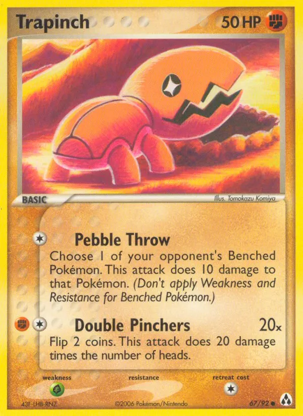 2006 Legend Maker Trapinch Common #67/92 Common card image