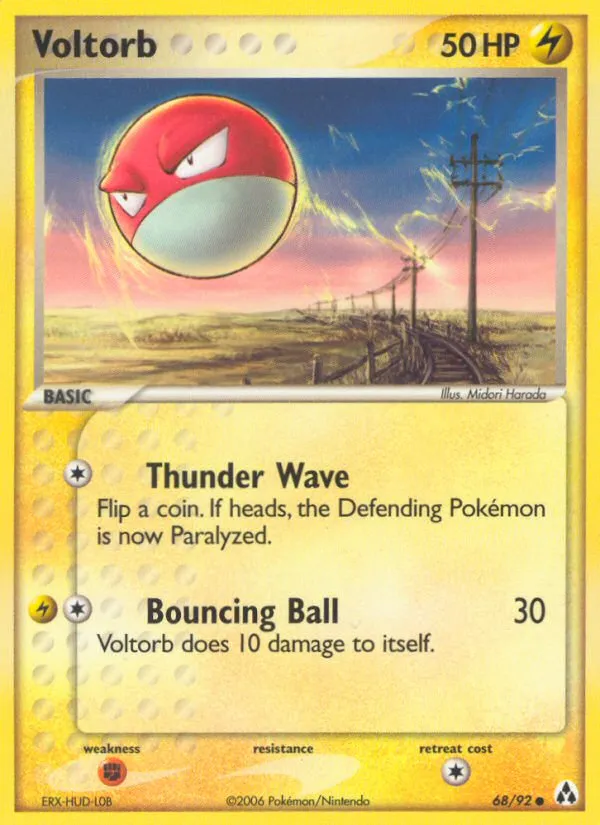 2006 Legend Maker Voltorb Common #68/92 Common card image