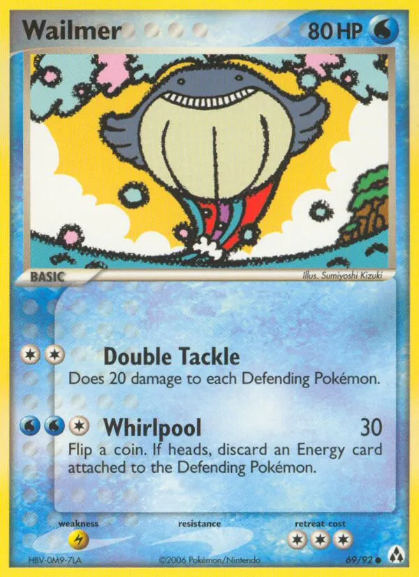 2006 Legend Maker Wailmer Common #69/92 Common card image