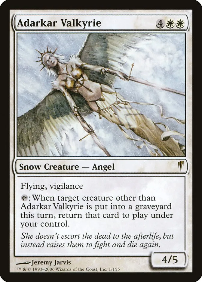 2006 Coldsnap Adarkar Valkyrie rare #1 rare card image