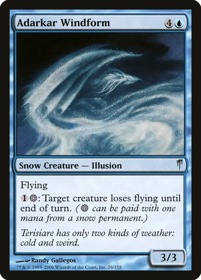 2006 Coldsnap Adarkar Windform #26 uncommon card image